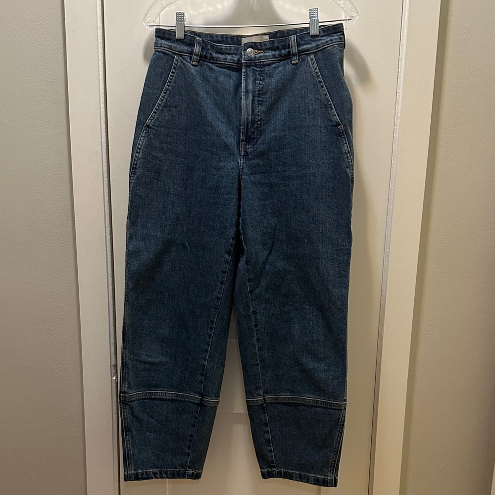 Everlane The Utility Barrel Pant in Blue Denim (Worn Once)